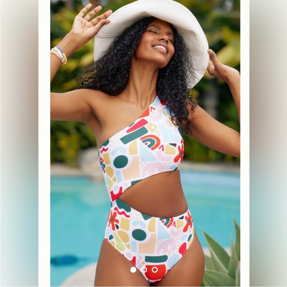 Beach Riot Celine abstract swimsuit size small